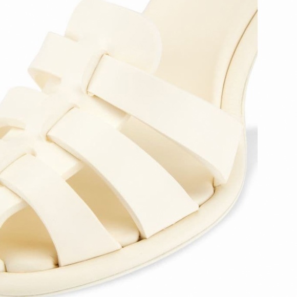 MIU MIU RUBBER BLOCK HEEL FISHERMAN STYLE SANDALS IN ROSA COLOR US 8 1/2 - Picture 5 of 8